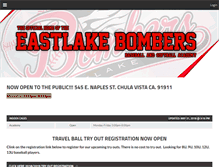 Tablet Screenshot of eastlakebombers.com